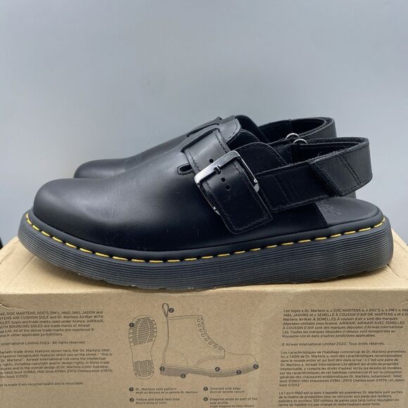 Dr. Martens Other - Dr Marten Jorge II Sandals Men 42 US 9 Black Slingback Buckle Casual NWB
